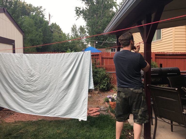 our clothesline install